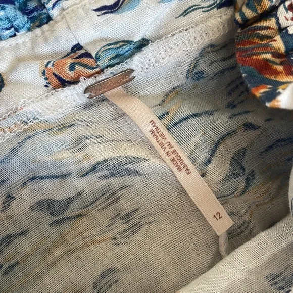 Free People Beach Party Flamingo Midi Linen Blend Dress - Picture 9 of 16